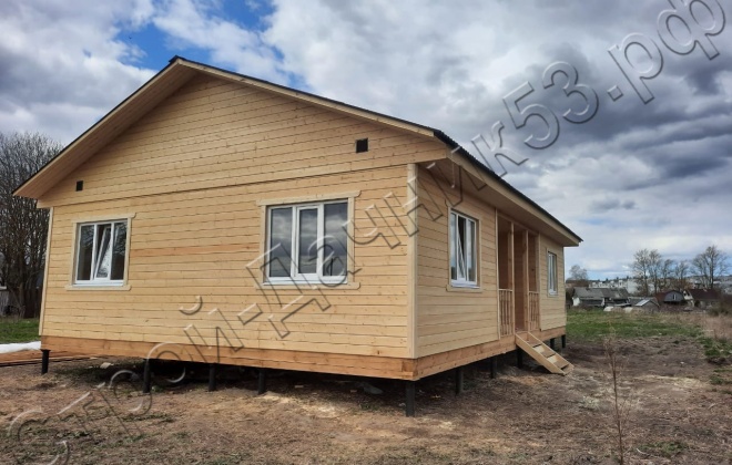 3 Брусовой дом ОД–14, 7×8, 56М², Ленинградская область, Волосовский район, деревня Торосово (4)